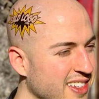 Phi thường - kỳ quặc - Kinh doanh quảng cáo trên...đầu trọc