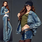 Thời trang - Mặc jeans sành điệu mùa đông