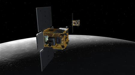 Hai tàu thăm dò của NASA đâm vào Mặt trăng - 1
