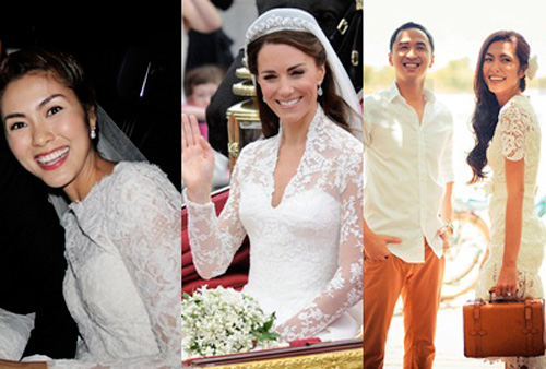 7 mẫu váy cưới đẹp nhất của cô dâu Việt - 1