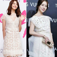 Bí quyết mặc đẹp - Sao sành điệu với váy cut-laser tinh xảo