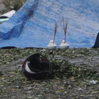 Hình ảnh nóng từ hiện trường vụ nổ xe máy