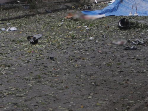 Hình ảnh nóng từ hiện trường vụ nổ xe máy - 5