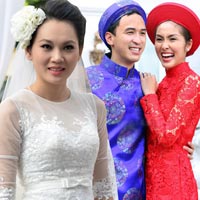 Muôn màu cảnh cưới hỏi của sao Việt