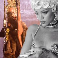 Rihanna uốn éo trên ngai vàng