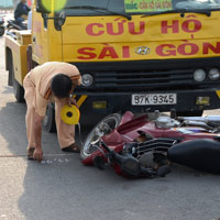Tin tức trong ngày - Tai nạn đầu tiên trên đường nội ô đẹp nhất TPHCM