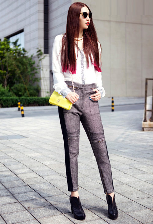 Tín đồ thời trang Á điệu đà đón heo may - 6