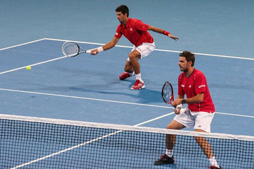 Djokovic/Wawrinka "song kiếm hợp bích" vào BK China Open - 1