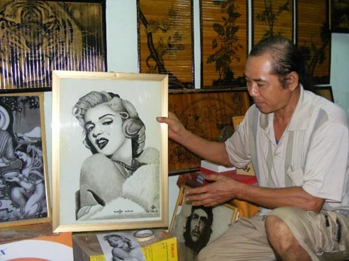 Kỳ nhân vẽ tranh giá ngàn đô bằng khói ở Đồng Nai - 8