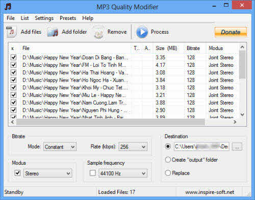 Đồng bộ hóa âm lượng file nhạc với MP3 Quality Modifier - 1