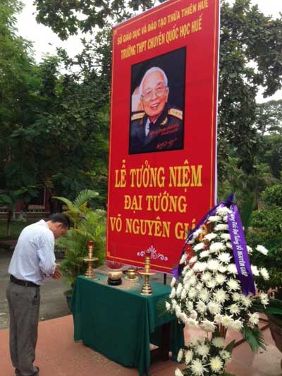 Xúc động lễ chào cờ ở trường cũ của Tướng Giáp - 5