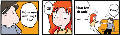 Truyện tranh: Hoảng khi vợ gạ lên giường - 2