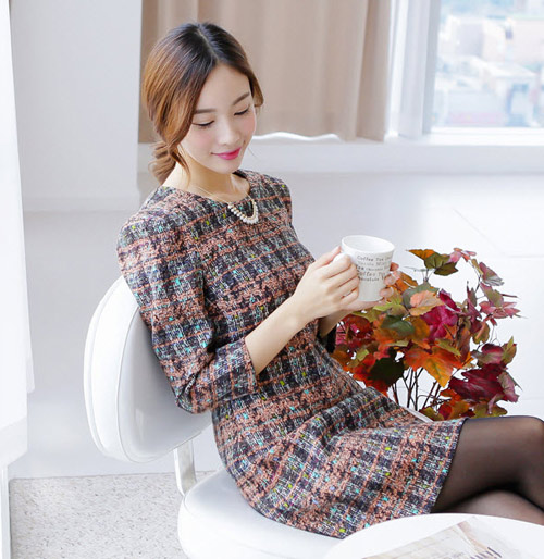 Sang trọng hơn với trang phục vải tweed - 3