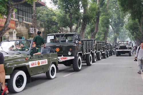 Xe đại pháo diễn tập đưa tang Đại tướng - 4