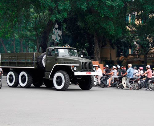 Xe đại pháo diễn tập đưa tang Đại tướng - 8