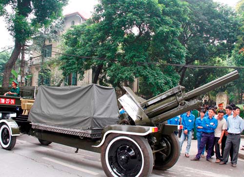 Xe đại pháo diễn tập đưa tang Đại tướng - 6