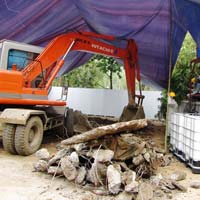 Tin tức trong ngày - Vụ chôn thuốc sâu: Không gian đặc mùi thuốc