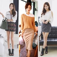 Thời trang công sở - Chân váy + sơ mi dịu dàng thu công sở