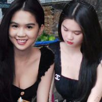 Người mẫu - Hoa hậu - Ngọc Trinh khoe lợi thế cả ở  vỉa hè