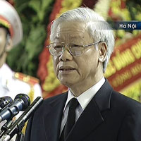 Video Tổng Bí thư Nguyễn Phú Trọng đọc điếu văn