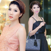 Người mẫu - Hoa hậu - Chọn váy xòe duyên dáng như Ngọc Quyên