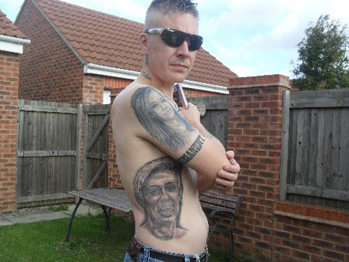 Man with 21 tattoos of Miley Cyrus - 7