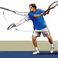 Học tennis qua ti vi: Cú cắt trái