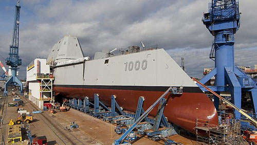 Mỹ sắp hạ thủy siêu tàu khu trục 3,5 tỉ USD - 1