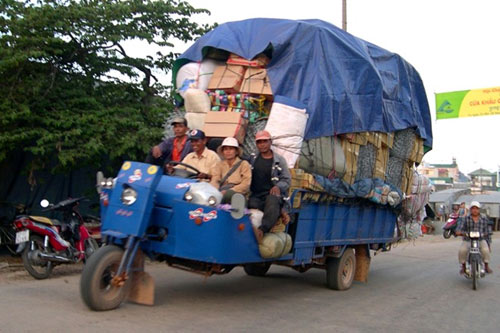 Xe thồ hàng lút mặt tài xế chỉ có ở miền Tây - 2