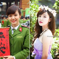 Bạn trẻ - Cuộc sống - Hot girl Cảnh sát hóa thành thiên thần