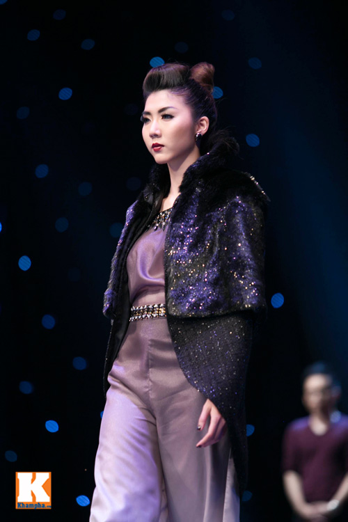 Ngọc Quyên lạnh lùng trên sàn catwalk - 3