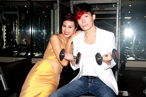 Nathan Lee, Phương Mai thân mật đi tập gym - 3