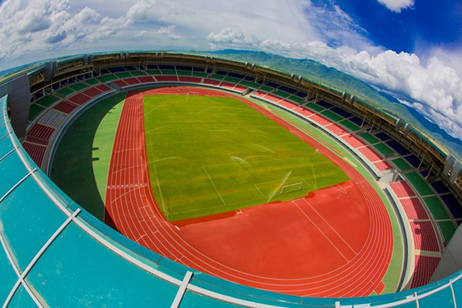 Sân vận động nằm trong khu liên hợp thể thao đạt chuẩn Quốc tế của Myanmar.
