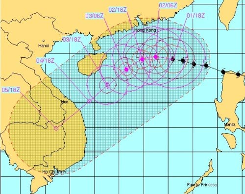 Bão Krosa giật cấp siêu bão, tiến vào miền Trung - 2