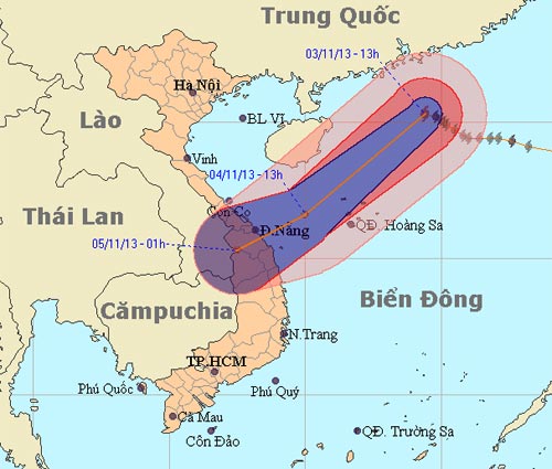 Bão Krosa sẽ suy yếu trước khi vào đất liền - 1