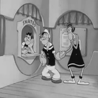 Video Clip Cười - Phim hoạt hình popeye: Trượt patin