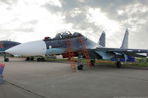 Cận cảnh "sát thủ bầu trời" Su-30SM - 14