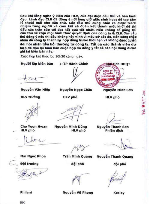 Vụ kiện B.BD: Cầu thủ xin “đầu hàng”? - 2