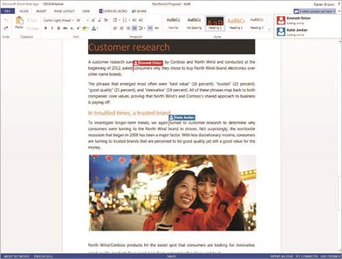Office 365 cho phép 'hợp tác' chỉnh sửa tài liệu - 1