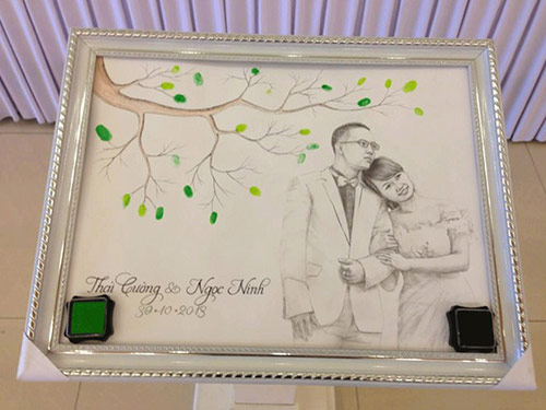 Tranh in dấu vân tay ‘hút’ giới trẻ Hà thành - 2