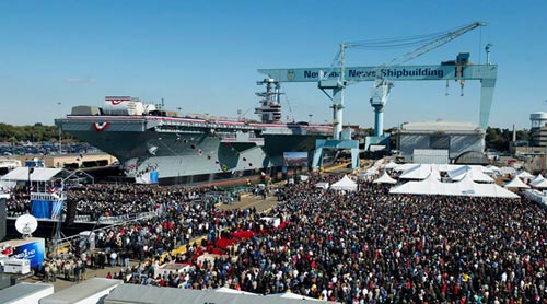 Hạ thủy tàu sân bay hiện đại nhất nước Mỹ - 2