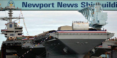Hạ thủy tàu sân bay hiện đại nhất nước Mỹ - 4