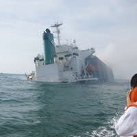 Tin tức trong ngày - Giải cứu container trên tàu bị chìm, bốc cháy