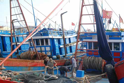 Chùm ảnh: Ngư dân miền Trung vươn khơi sau bão - 8