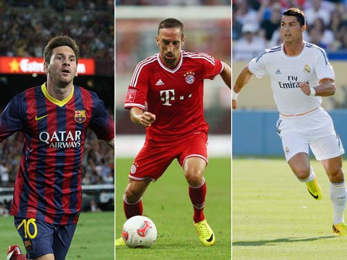 QBV: Nhà cái bỏ Messi, Ronaldo chọn Ribery - 1