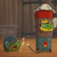 Video Clip Cười - Phim hoạt hình Angry Birds Toons: Tên lửa lợn