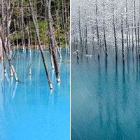 Du lịch - Hồ nước ma thuật đổi màu theo thời tiết