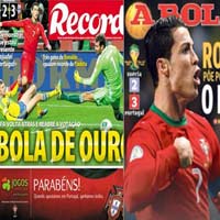 Bóng đá - Báo chí Bồ Đào Nha tung hô Ronaldo là "Vua"