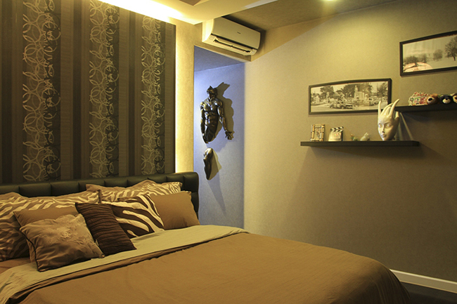 Phòng ngủ của Cao Thái Sơn.
