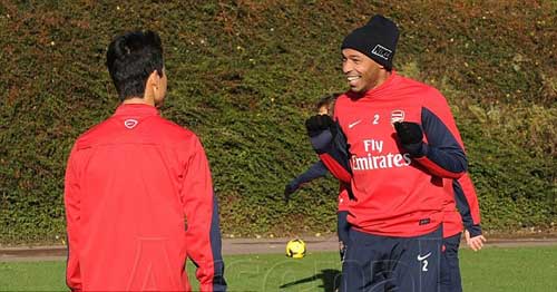 Henry trở lại tập luyện cùng Arsenal - 1